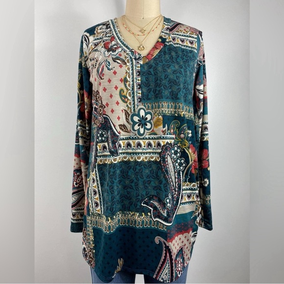 🆕 Heimish Long Sleeve Top Soft Light Multi Color Sweat - Picture 3 of 11